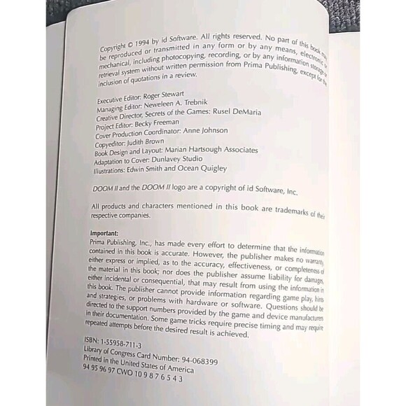 Doom II 2 Official Strategy Game Strategy Game Guide - Picture 4 of 5